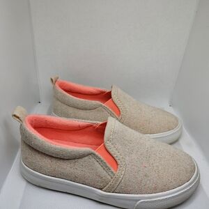 Cat & Jack Girls loafer Size 9C Color: Beige/Sand/Pink